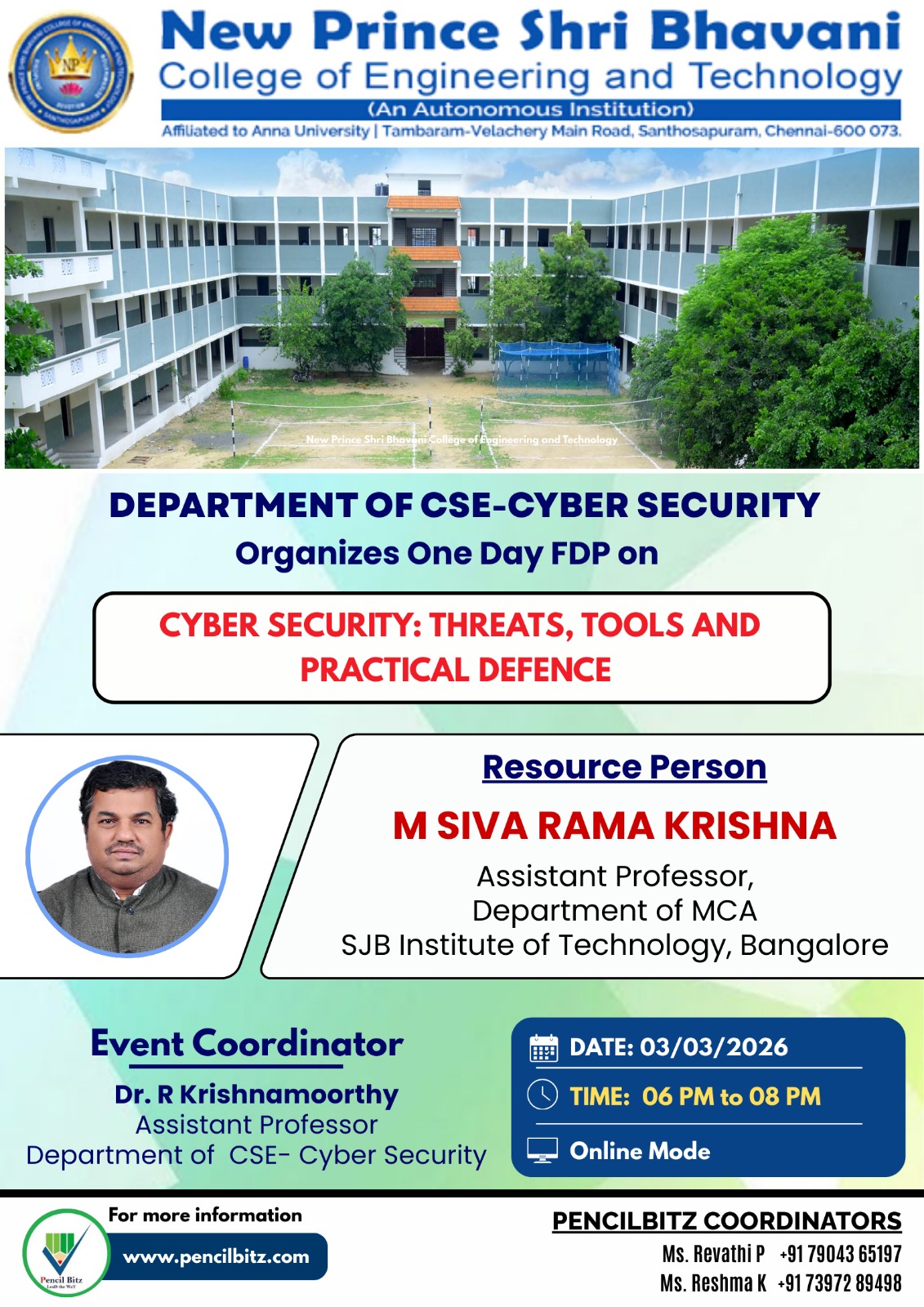 New Prince Shri Bhavani Engineering College  